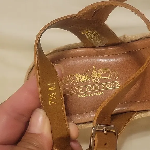 Coach Brown and Gold Women's Sandals