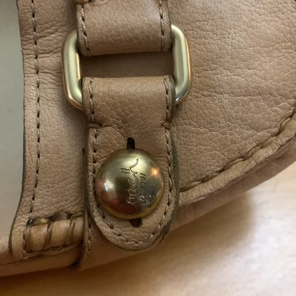Coach Honor Calf Tan Slip on Leather Ballet Flats Women's Size 9.5 Drivers Q530