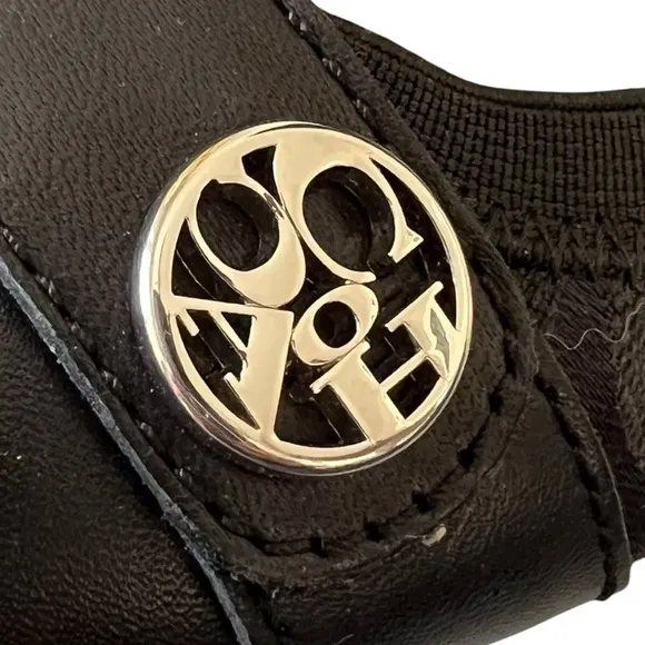 COACH LOGO women’s CHELSEYSlip On Black Signature C Ballet Flats shoes size 6.5
