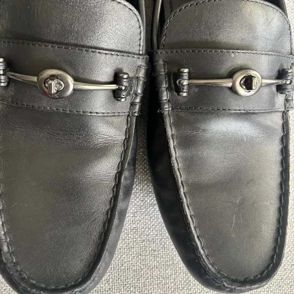 COACH Mott Driver Leather Loafer Moccasin Slip-on Black Men’s Size 8.5D