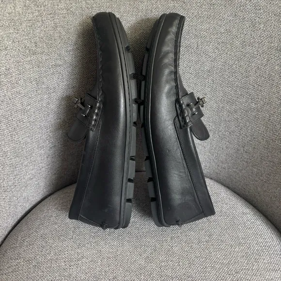 COACH Mott Driver Leather Loafer Moccasin Slip-on Black Men’s Size 8.5D