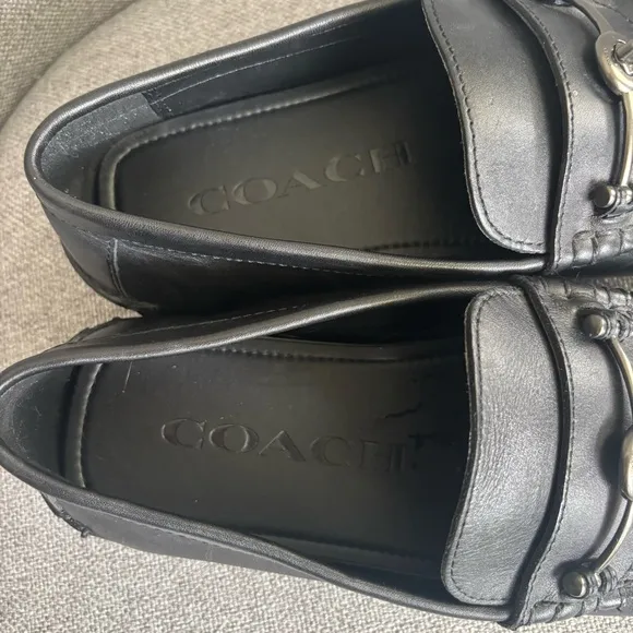 COACH Mott Driver Leather Loafer Moccasin Slip-on Black Men’s Size 8.5D