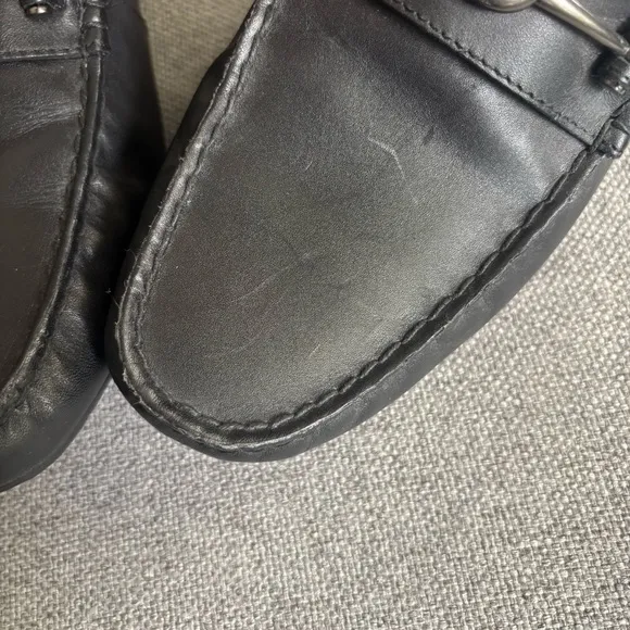 COACH Mott Driver Leather Loafer Moccasin Slip-on Black Men’s Size 8.5D