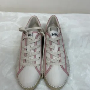 Coach Pink and White Leather Sneakers Never Wore (see photos)