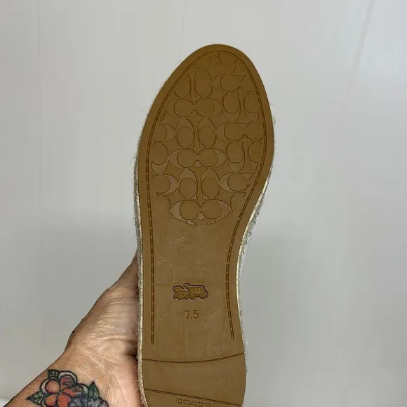 Coach Pink and White Leather Sneakers Never Wore (see photos)