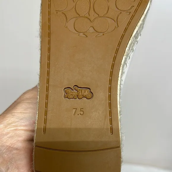 Coach Pink and White Leather Sneakers Never Wore (see photos)