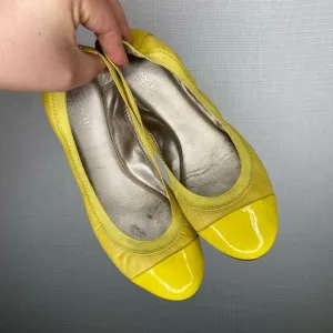 Coach | Womans Yellow Slip On Flats 6.5 Ballet