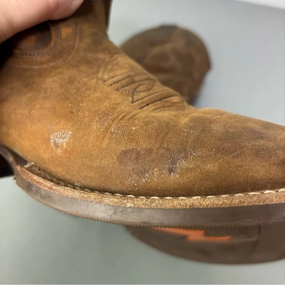Cody James Brown Leather Boys Western Boots Rodeo Cowboy Size 3.0 D Pull On