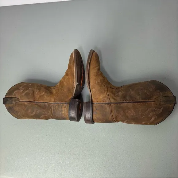 Cody James Brown Leather Boys Western Boots Rodeo Cowboy Size 3.0 D Pull On