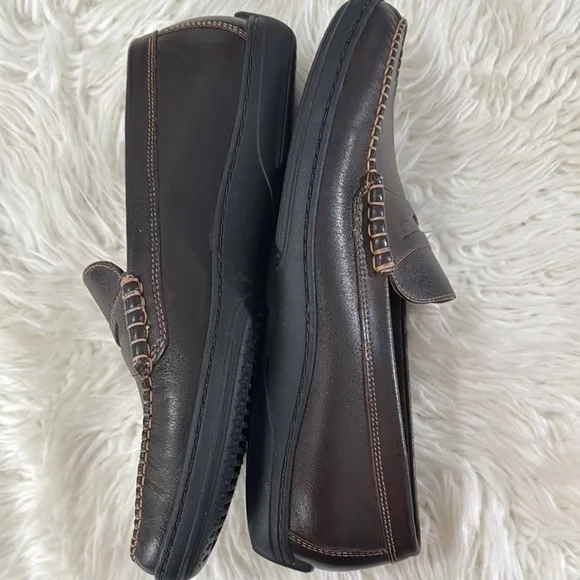 Cole Haan Brown Leather Penny Loafers Size 10