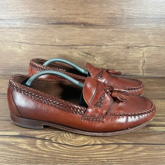 Cole Haan Brown Leather Tassel Loafers Dress Shoes Men’s Size 11E