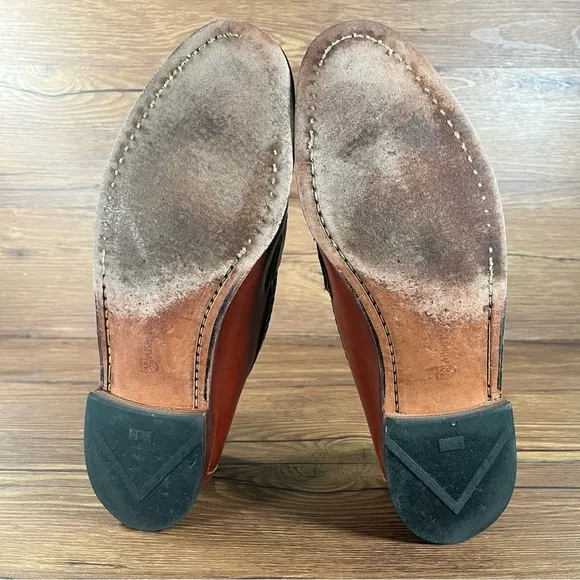 Cole Haan Brown Leather Tassel Loafers Dress Shoes Men’s Size 11E
