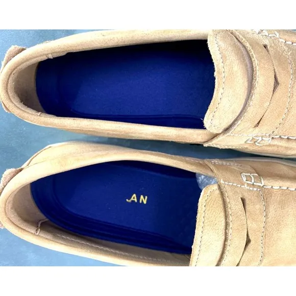 Cole Haan Claude $110 Men's Penny Loafers Casual Shoes 8 British Tan C30991 EUC