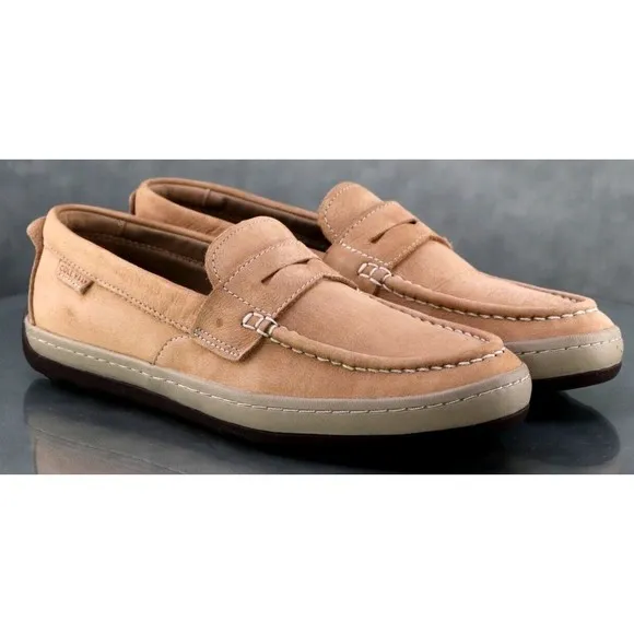 Cole Haan Claude $110 Men's Penny Loafers Casual Shoes 8 British Tan C30991 EUC