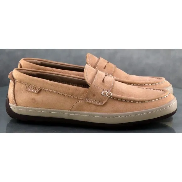 Cole Haan Claude $110 Men's Penny Loafers Casual Shoes 8 British Tan C30991 EUC