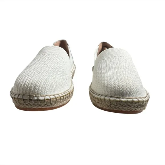 Cole Haan cloudfeel Women's White knit Metallic Espadrilles size 8 New