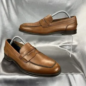 Cole Haan Grand OS Flemming Penny Loafers Men’s 10 Brown Leather Preppy Career