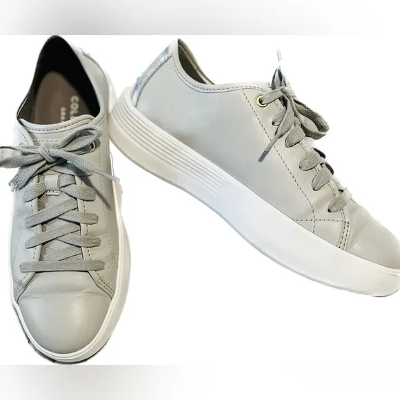 Cole Haan Grand OS Leather Sneakers, Size 7