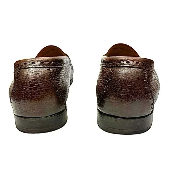 COLE HAAN Grand O.S. Penny Loafer Brown Leather C13487 Mens Size 12 M Pre-Owned