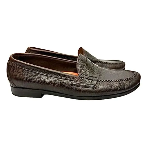 COLE HAAN Grand O.S. Penny Loafer Brown Leather C13487 Mens Size 12 M Pre-Owned
