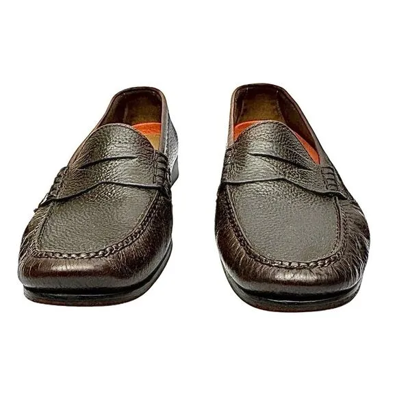 COLE HAAN Grand O.S. Penny Loafer Brown Leather C13487 Mens Size 12 M Pre-Owned