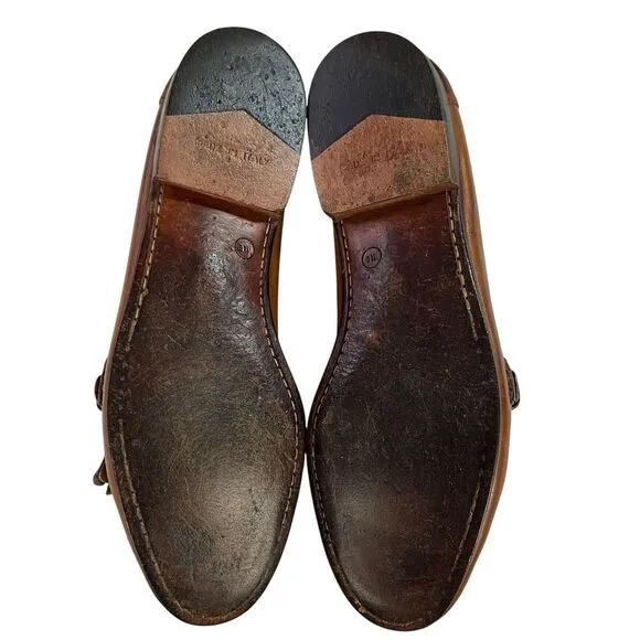 Cole Haan Kiltie Brown Leather Loafers with Buckle Mens Shoes Size‎ 11B