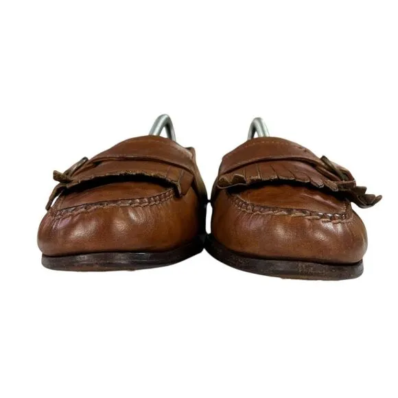Cole Haan Kiltie Brown Leather Loafers with Buckle Mens Shoes Size‎ 11B