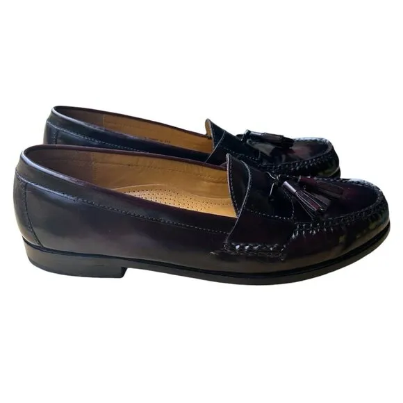 COLE HAAN Loafers Shoes‎ Tassels Dark Burgundy Brown Men’s Size 11.5 B Business