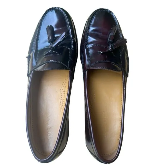 COLE HAAN Loafers Shoes‎ Tassels Dark Burgundy Brown Men’s Size 11.5 B Business