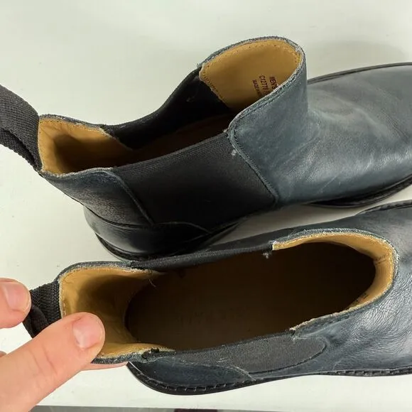 Cole Haan Marshall Chelsea Boots Men's 8 Black Leather Pull-On Ankle Round Toe