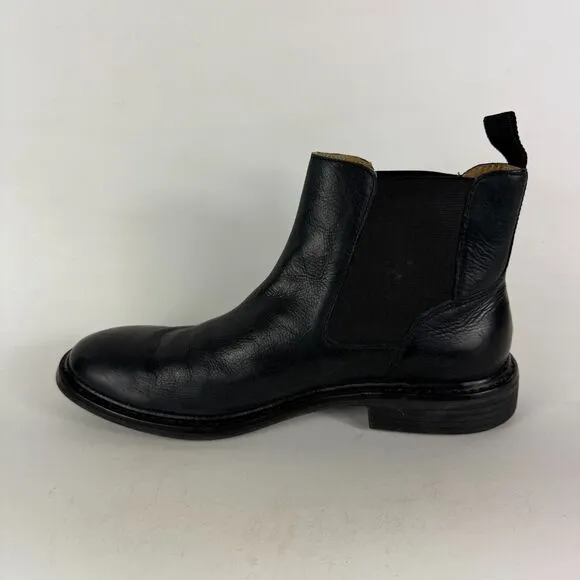 Cole Haan Marshall Chelsea Boots Men's 8 Black Leather Pull-On Ankle Round Toe