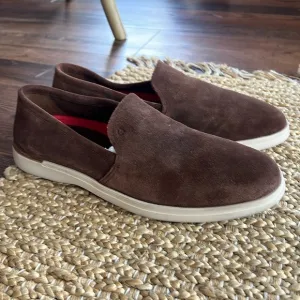 Cole Haan Men's 10M Grand Ambition Slip-On Loafers in Bloodstone-Oxford Tan