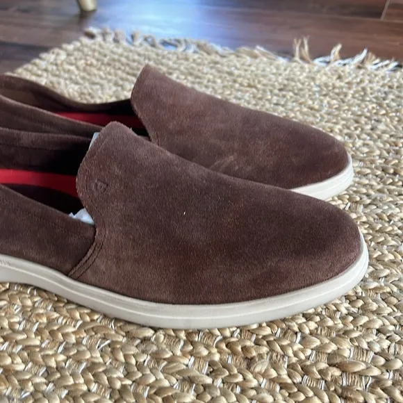Cole Haan Men's 10M Grand Ambition Slip-On Loafers in Bloodstone-Oxford Tan