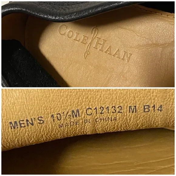Cole Haan Men’s Loafers Black Leather Slip On Shoe Business Casual Size 10.5