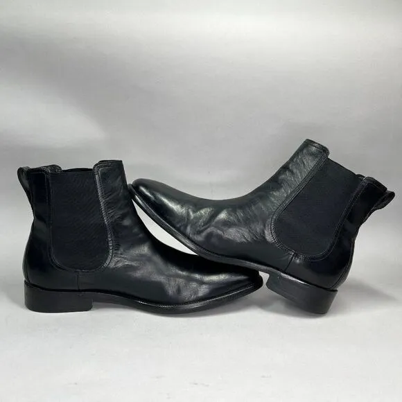 Cole Haan Men's Size 12 Black Leather Chelsea Boots