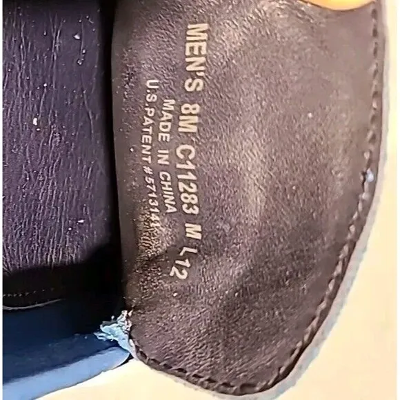 Cole Haan NikeAir Driving Moccasins Shoes Men's Size 8 W 10 Blue Suede Loafers
