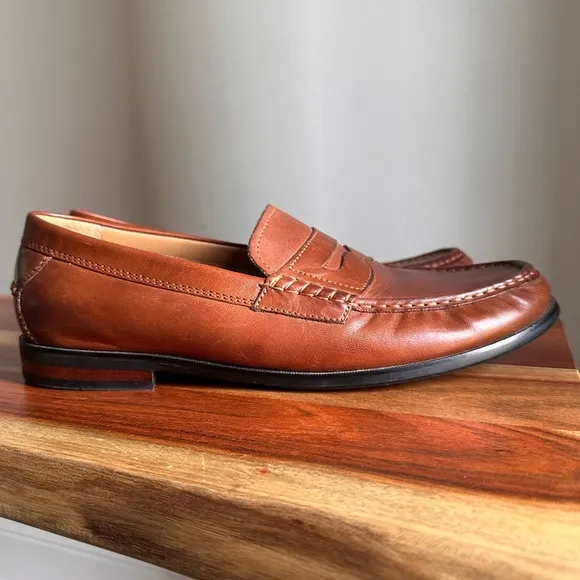 Cole Haan Pinch Loafers Men’s Size 11 Brown Leather Moccasin Dress Shoes EUC