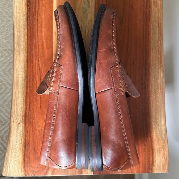Cole Haan Pinch Loafers Men’s Size 11 Brown Leather Moccasin Dress Shoes EUC