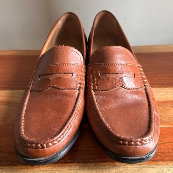 Cole Haan Pinch Loafers Men’s Size 11 Brown Leather Moccasin Dress Shoes EUC