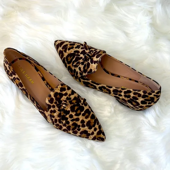 Cole Haan “Viola” Leopard Print Loafers