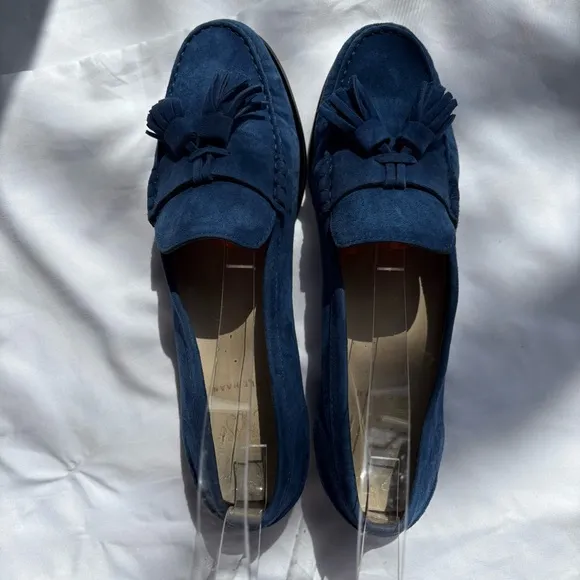 Cole Haan Women's Emmons Tassel Leather Closed Toe Limoges Suede, Size 9B