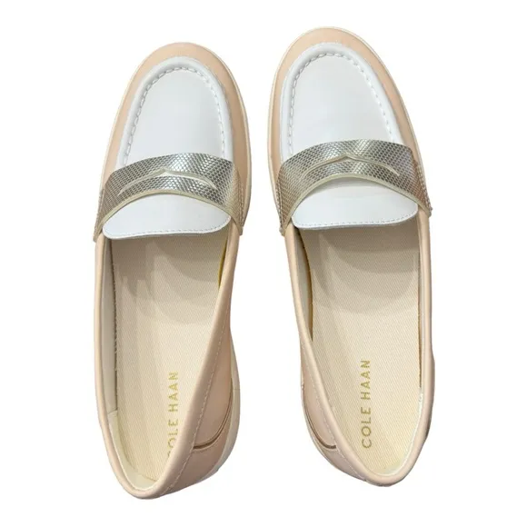 Cole Haan Women's Nantucket Tan Leather Penny Loafers W27124 Women’s Size 10B