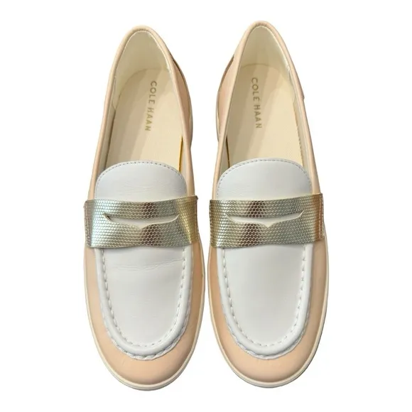 Cole Haan Women's Nantucket Tan Leather Penny Loafers W27124 Women’s Size 10B