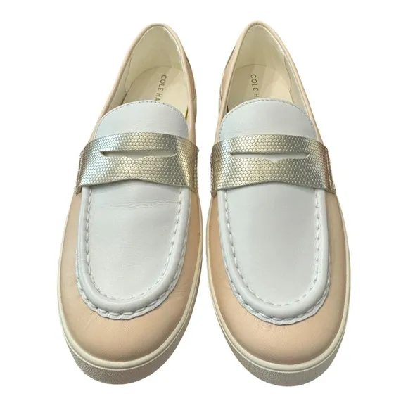 Cole Haan Women's Nantucket Tan Leather Penny Loafers W27124 Women’s Size 10B