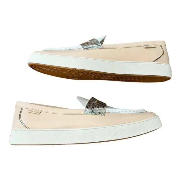 Cole Haan Women's Nantucket Tan Leather Penny Loafers W27124 Women’s Size 10B
