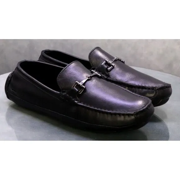 Cole Haan Wyatt $130 Men's Horsebit Loafers Shoes Size 8 Leather Black C35783
