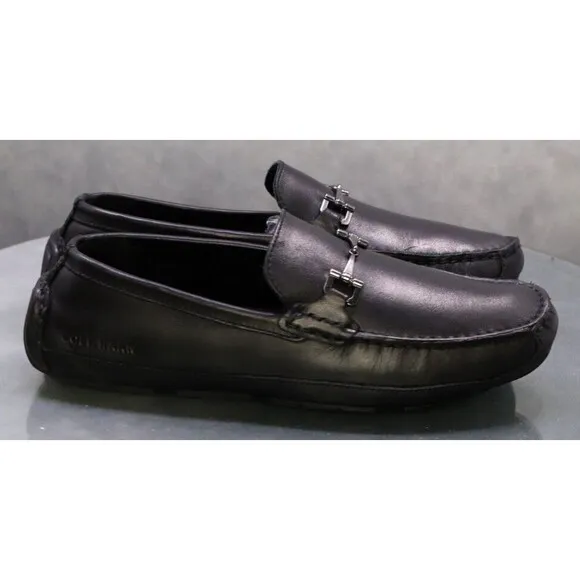 Cole Haan Wyatt $130 Men's Horsebit Loafers Shoes Size 8 Leather Black C35783