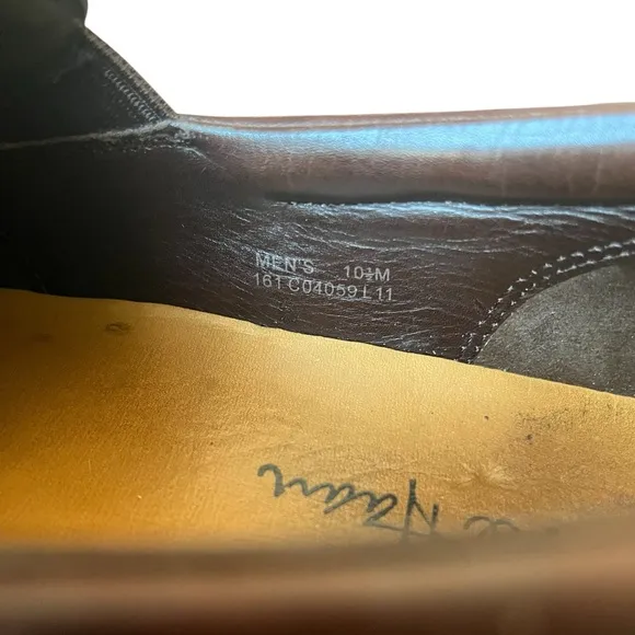 Cole Hassan Brown Leather Shoes Tucker Venetian Driving Loafers Size 10.5