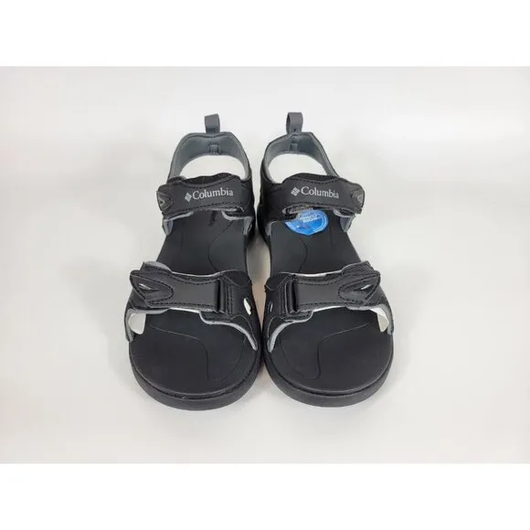 Columbia 2 Strap Athletic Sandals Shoes Mens Size 8 Steel Gray Black BM0111-010