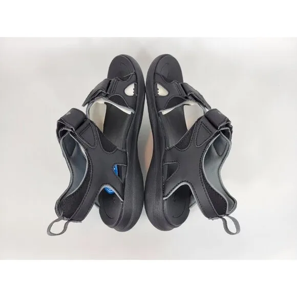 Columbia 2 Strap Athletic Sandals Shoes Mens Size 8 Steel Gray Black BM0111-010